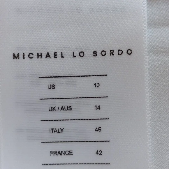 NWT Michael Lo Sordo Relaxed Silk Boy Pant 10 Wide Leg White - Picture 10 of 16